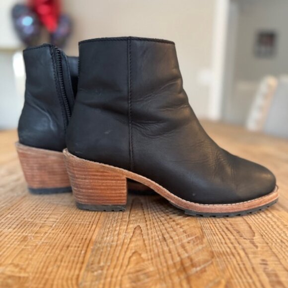 Patina Leather Booties US Size 8 EU 38 - Picture 1 of 5